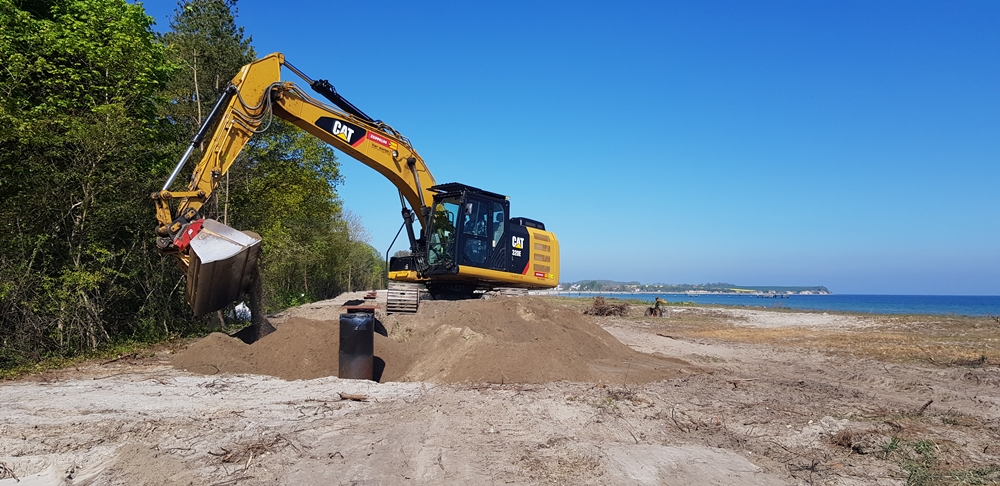 Dünenpromenade Boltenhagen - Sandaufbringung