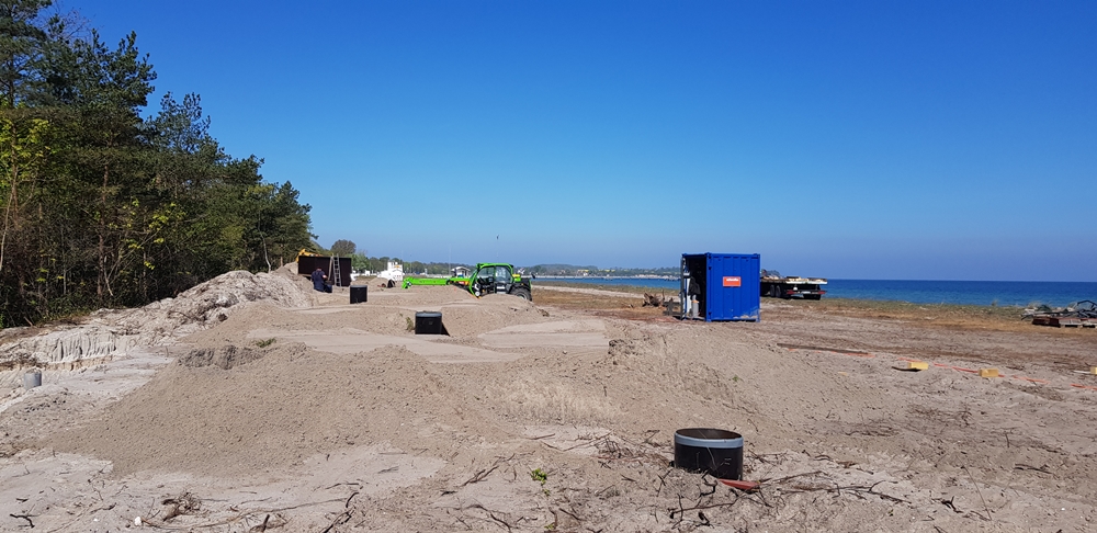 Dünenpromenade Boltenhagen - Sandaufbringung