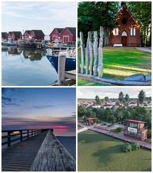 Sehenswertes in Boltenhagen Dünenpromenade, Weiße Wiek, Seebrücke, Kirche