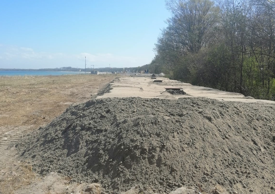 Sandaufbringung Dünenpromenade Boltenhagen (1)