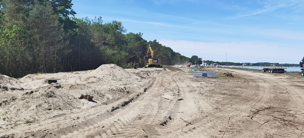 Sandaufbringung Strandaufgang 12 bis 13