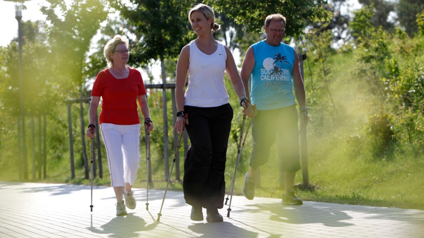 Nordic Walking auf unseren Terrainkurwegen