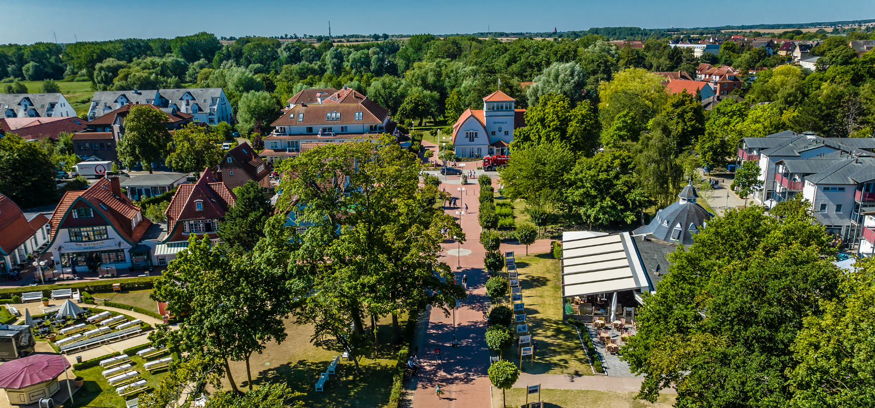 Luftaufnahme vom Kurhaus