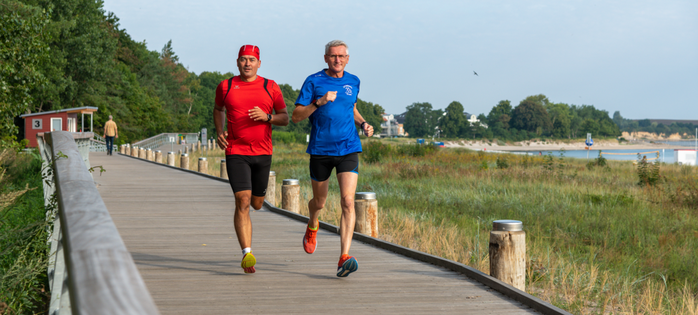 Sportlich auf der Dünenpromenade