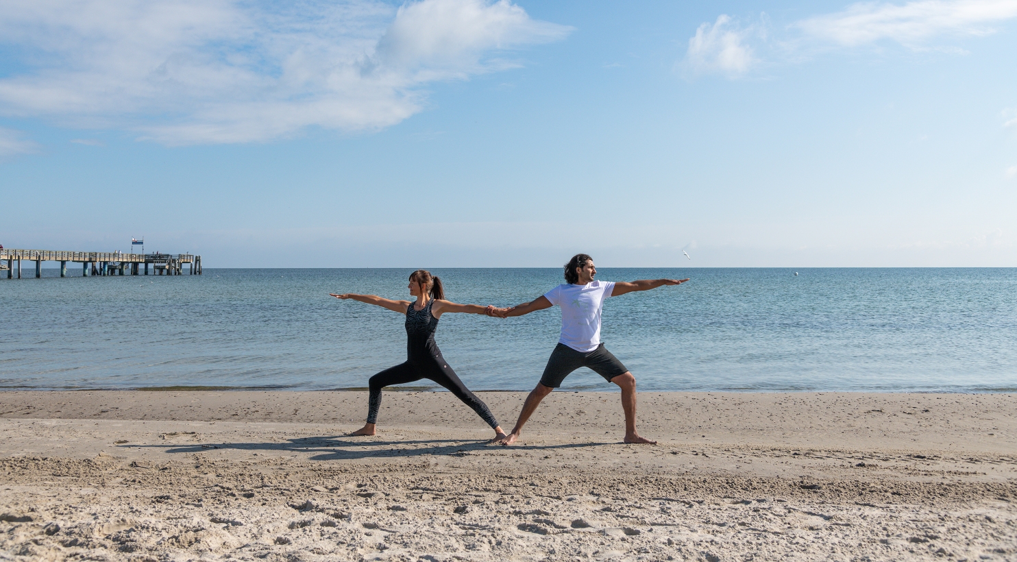 Yoga am Strand