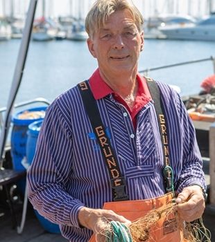 Fischer Dunkelmann auf Fischkutter Uschi