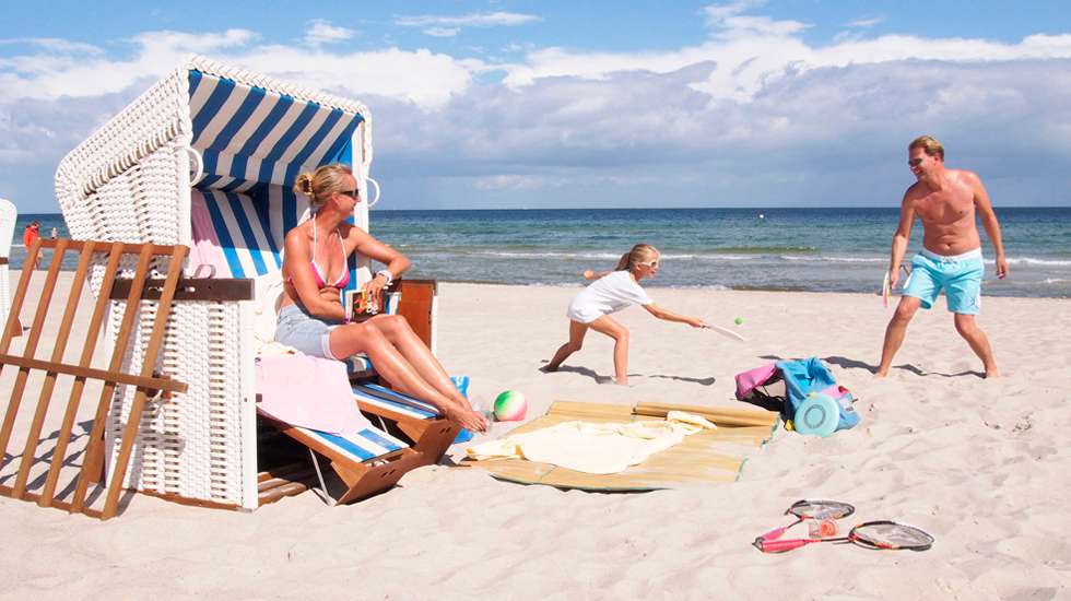 Familie am Strand in Boltenhagen
